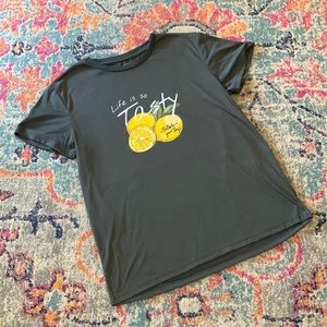 SHEIN Life Is So Tasty Lemon Summer T-Shirt XL